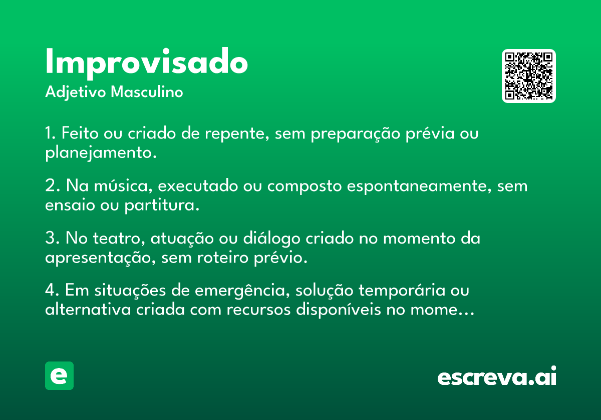 improvisado