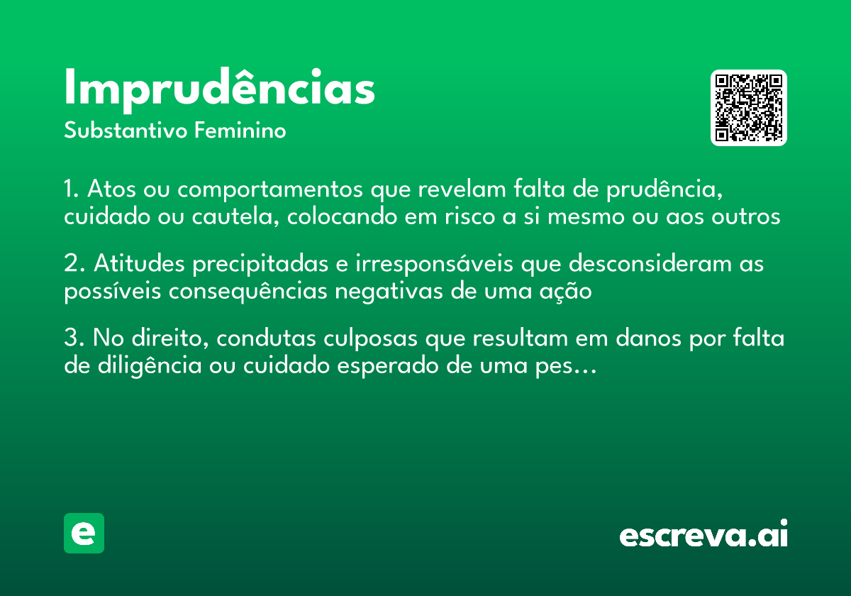 imprudências