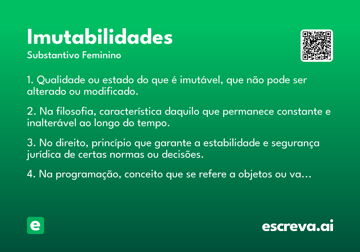 imutabilidades