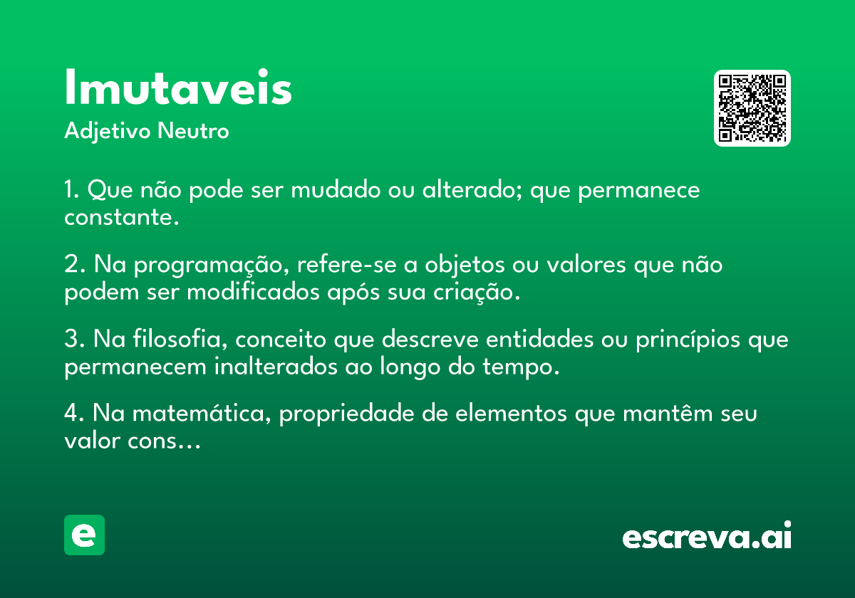 imutaveis