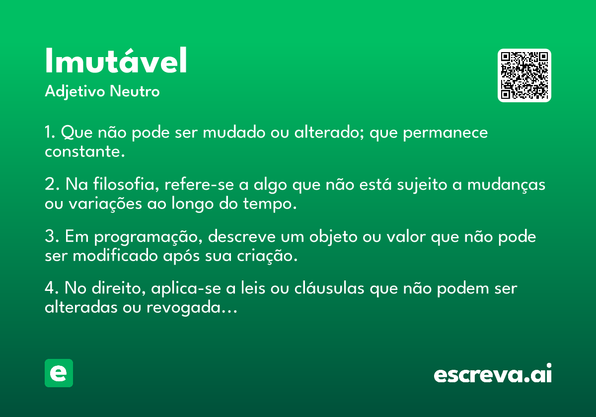 imutável