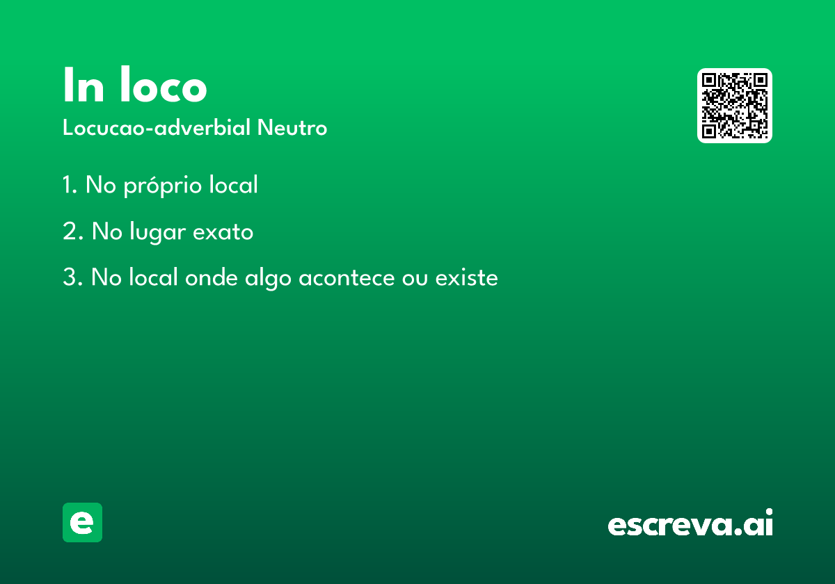 in loco