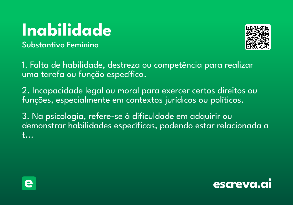 inabilidade