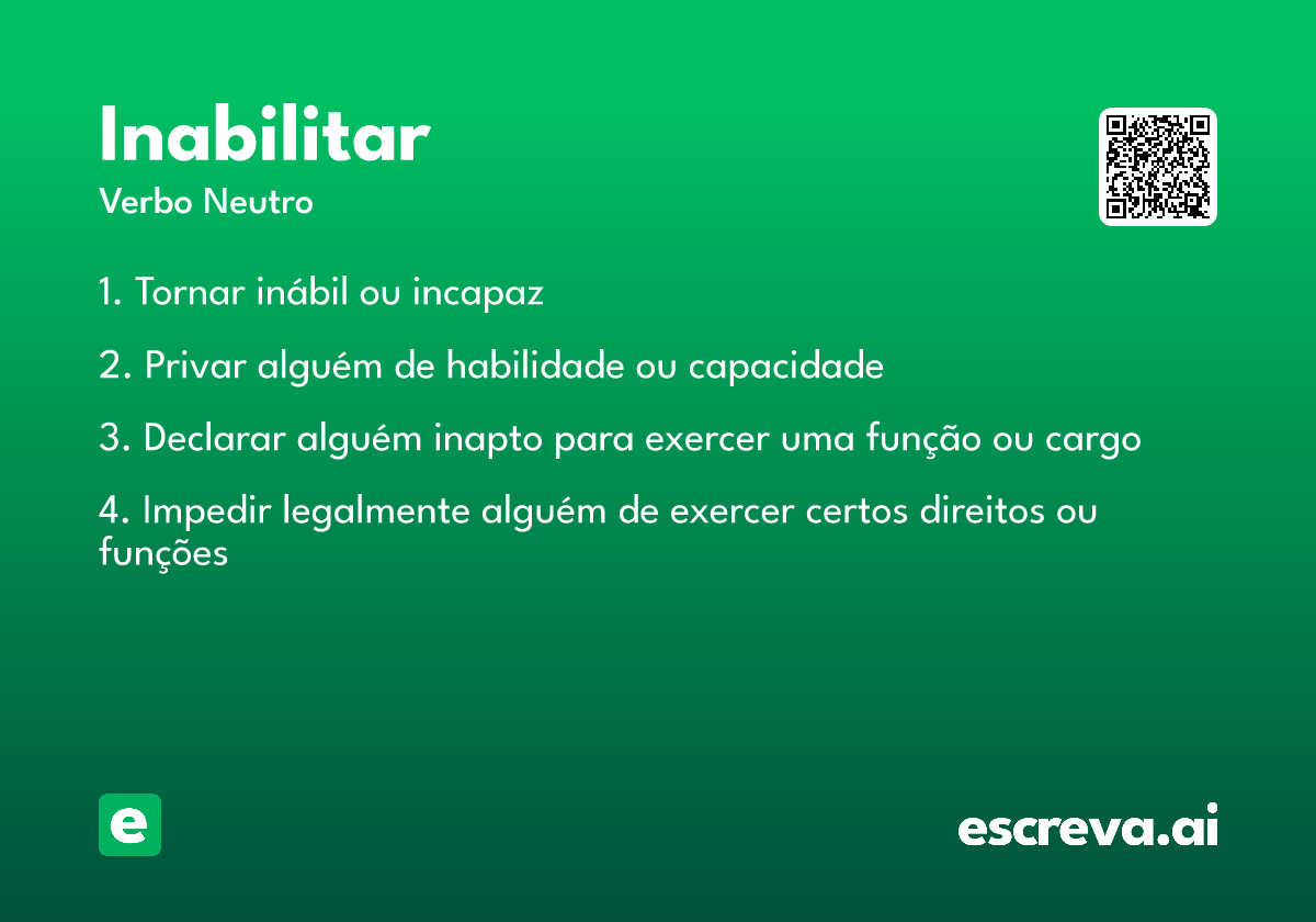 inabilitar