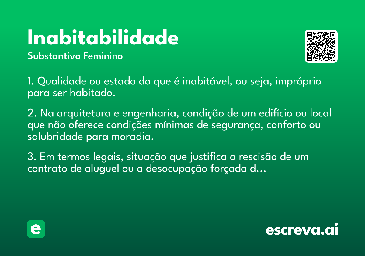 inabitabilidade