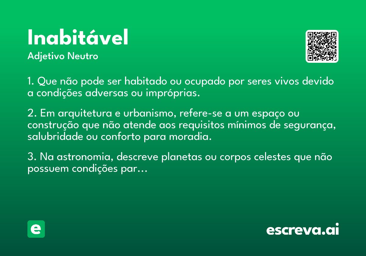 inabitável