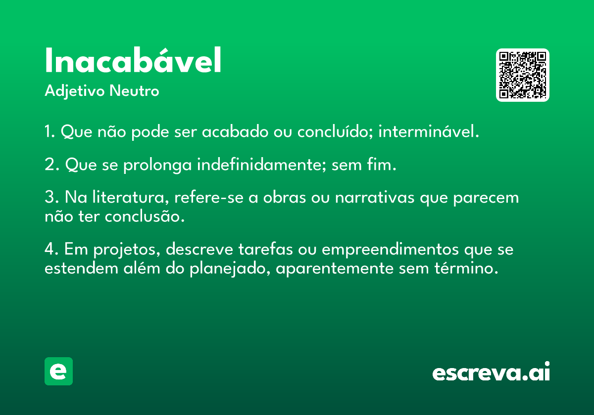 inacabável