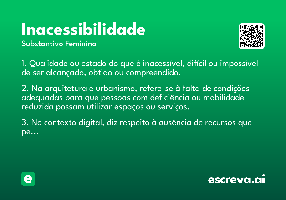 inacessibilidade
