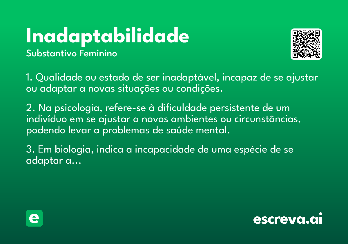inadaptabilidade