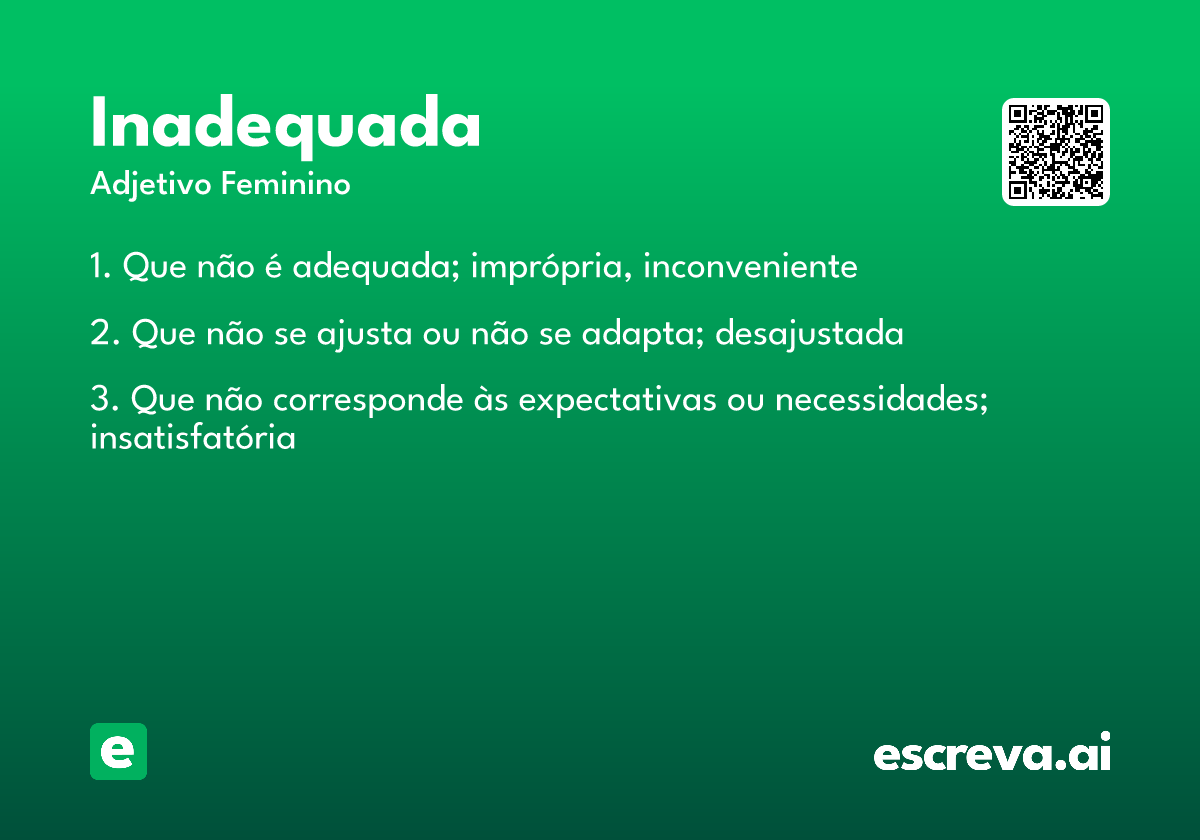 inadequada