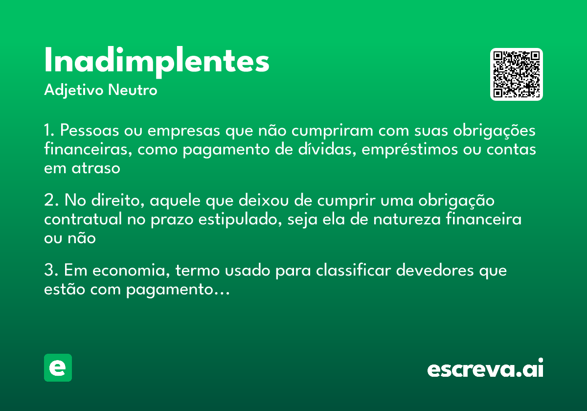inadimplentes