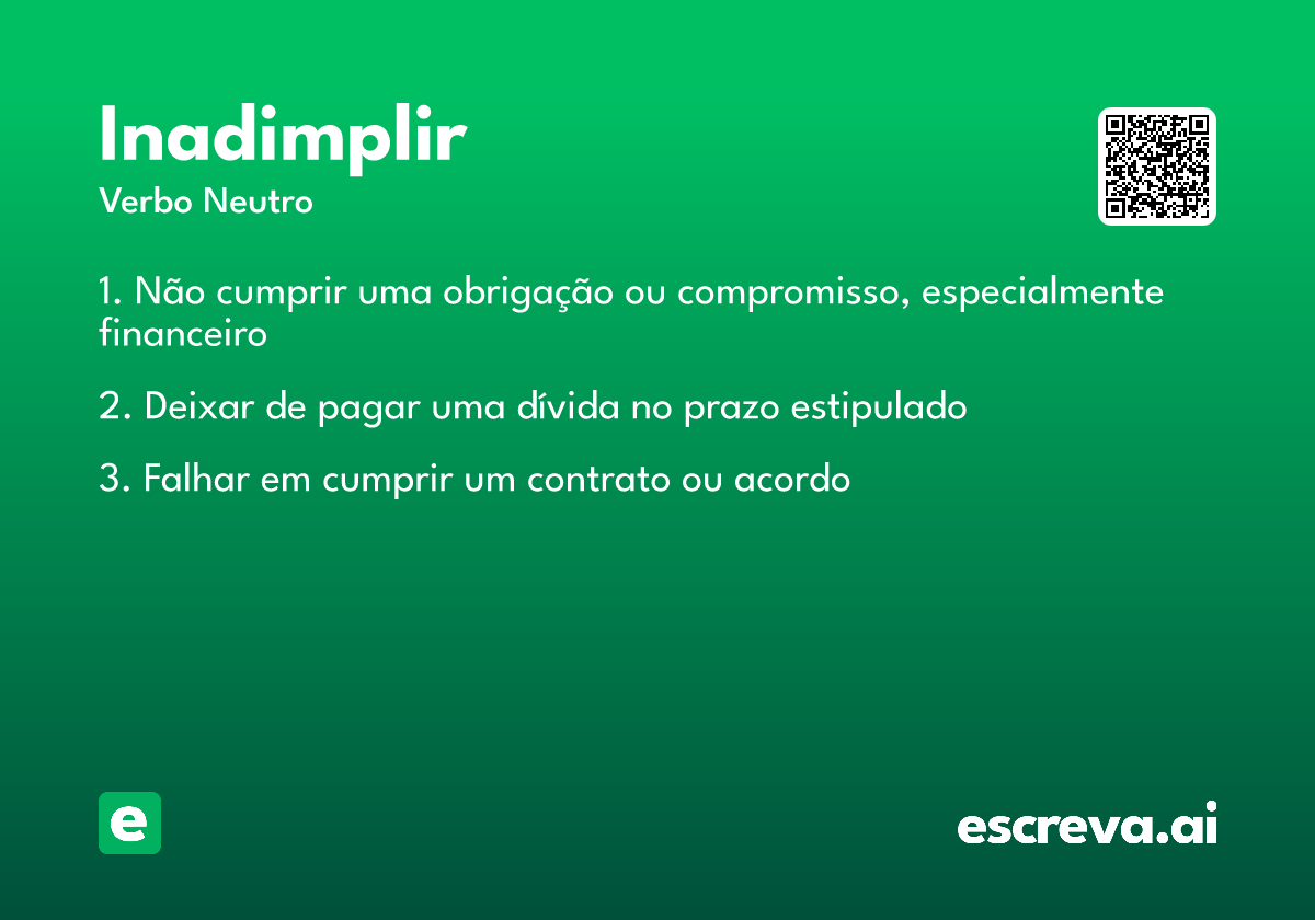inadimplir