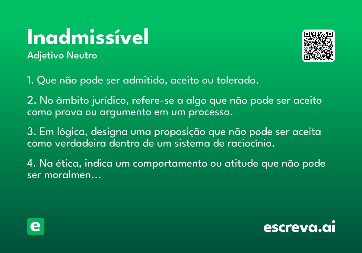 inadmissível