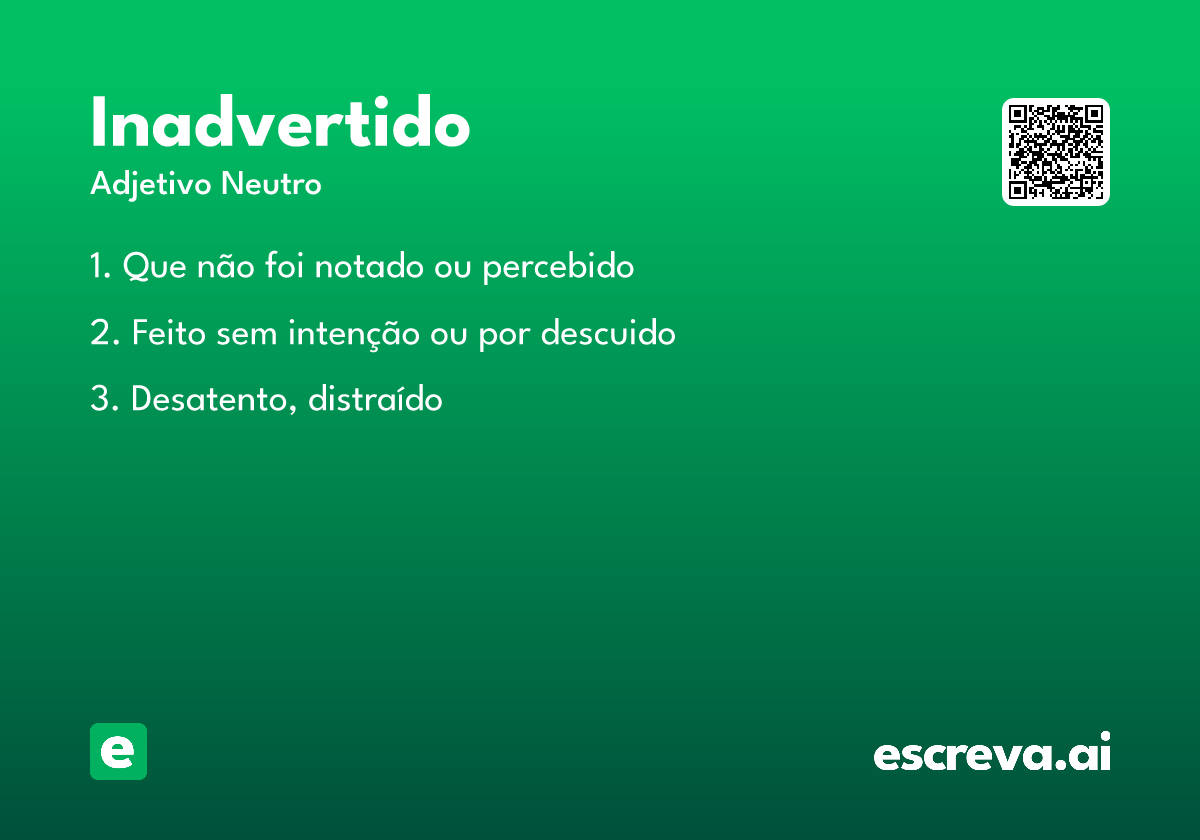 inadvertido