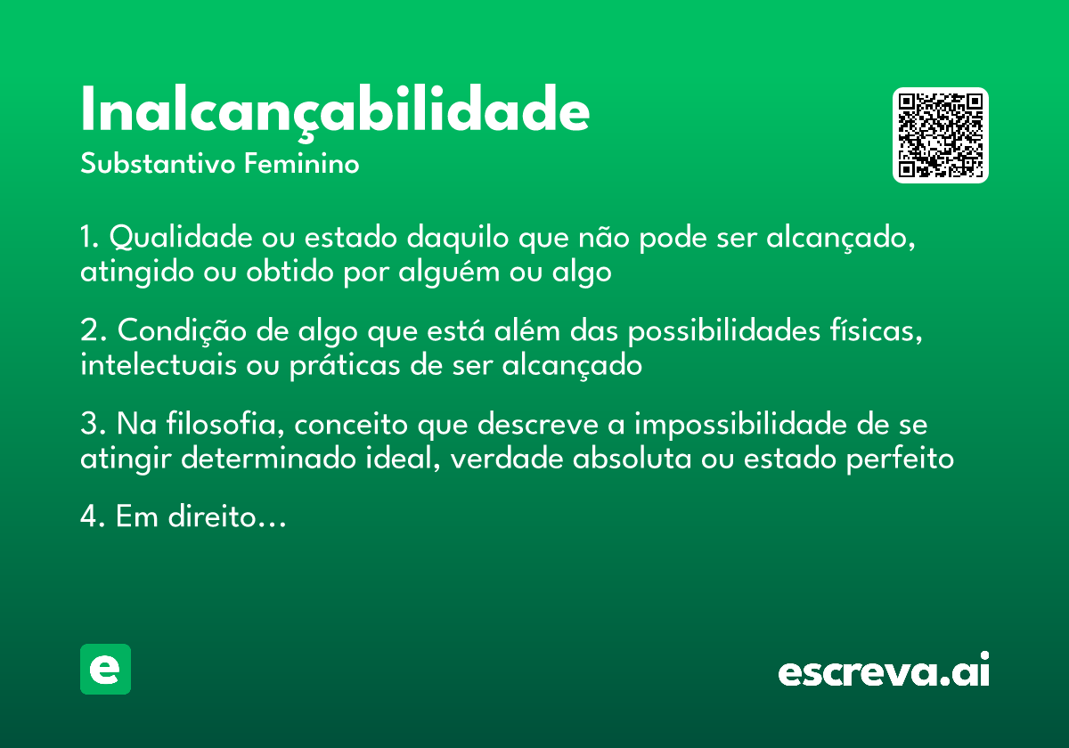 inalcançabilidade