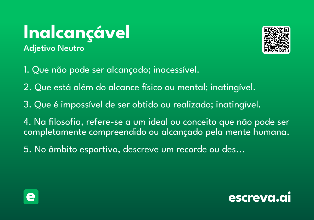 inalcançável