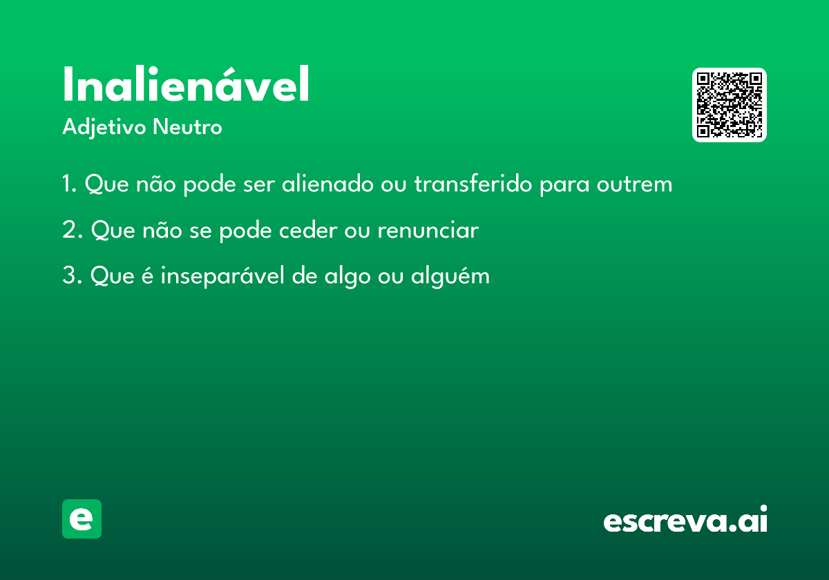 inalienável