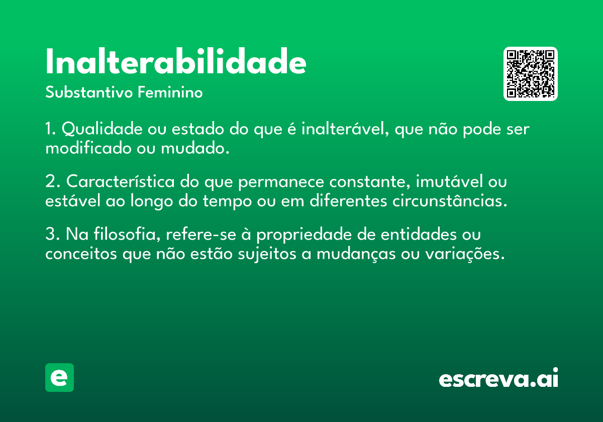 inalterabilidade