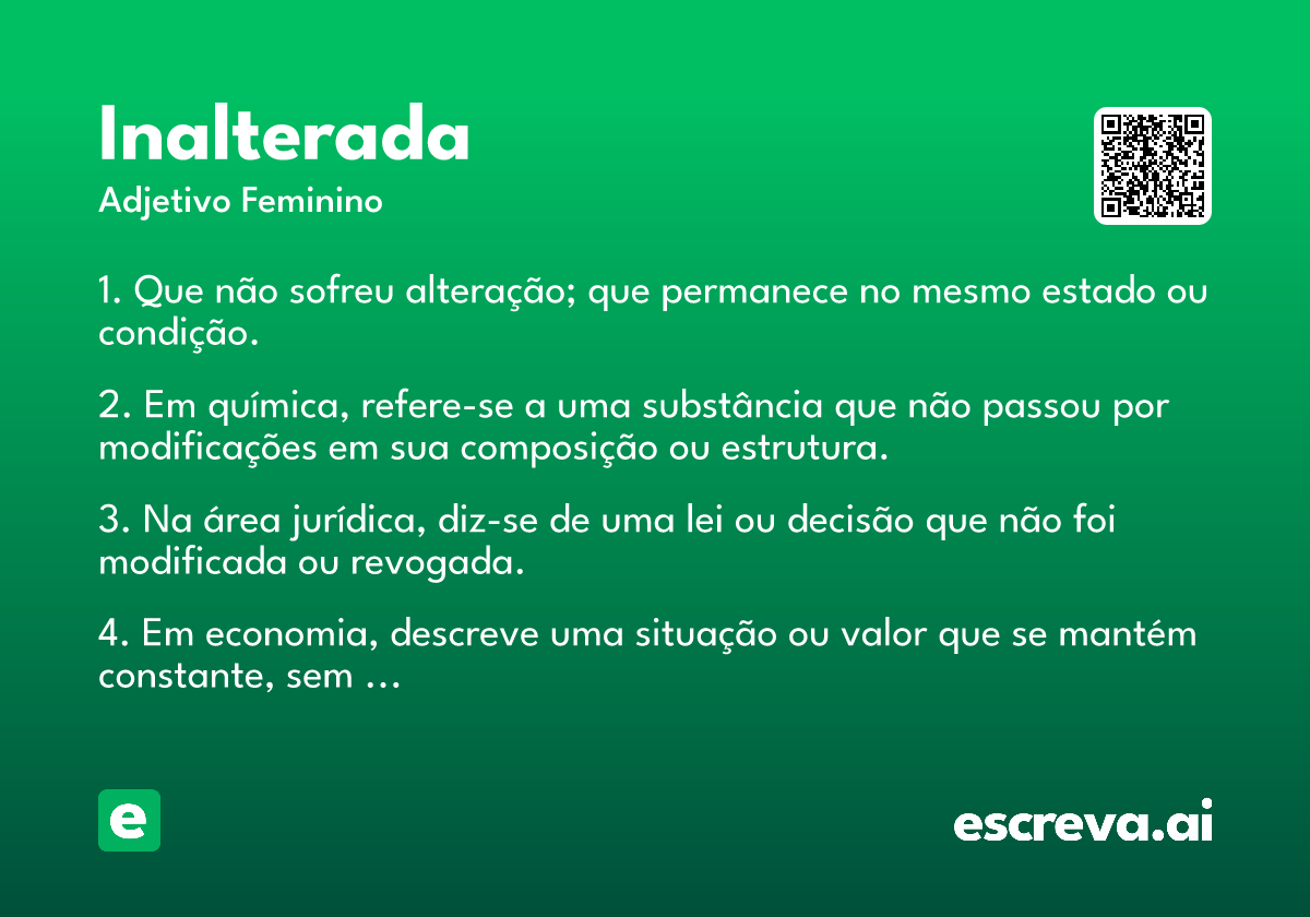 inalterada