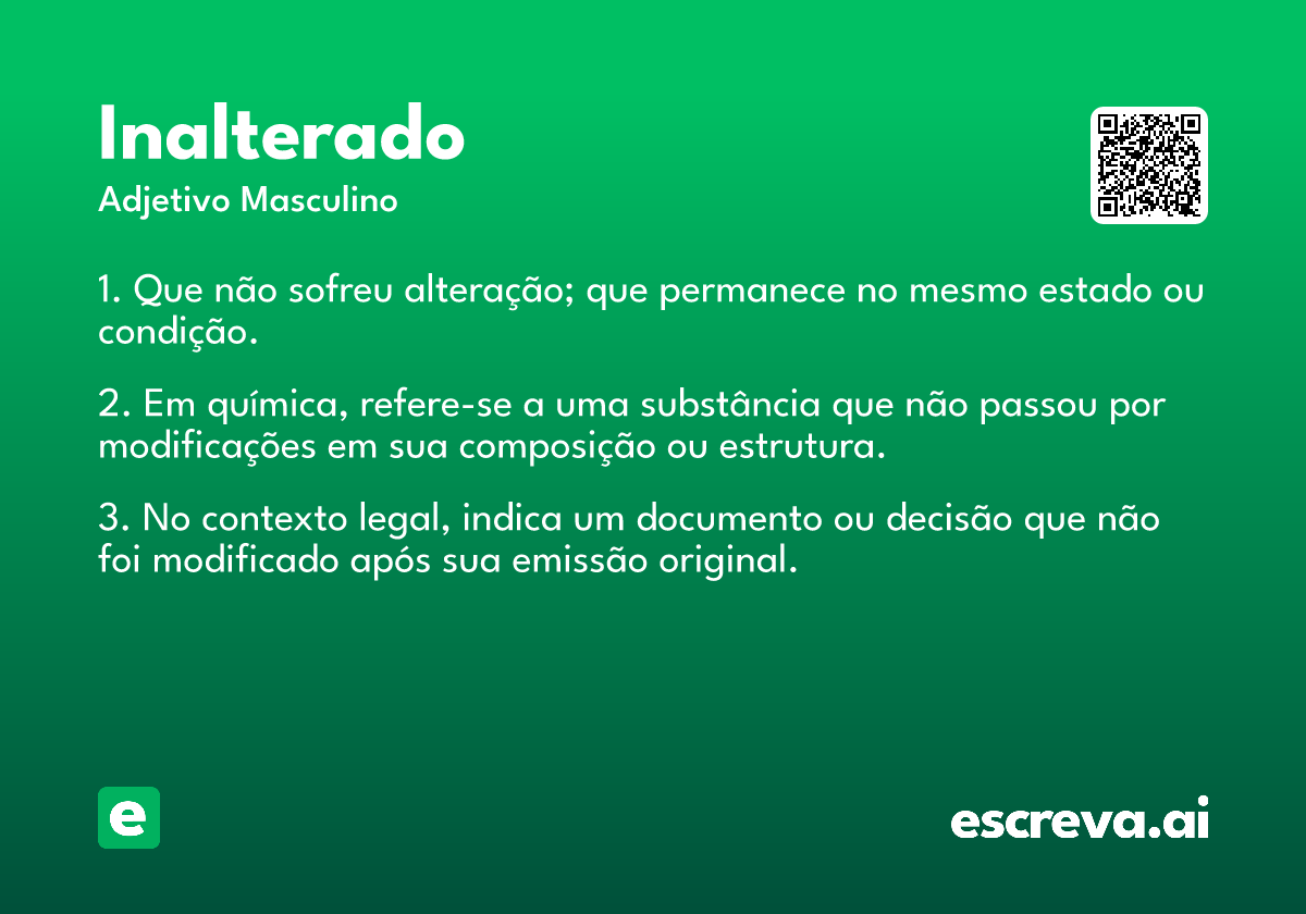 inalterado
