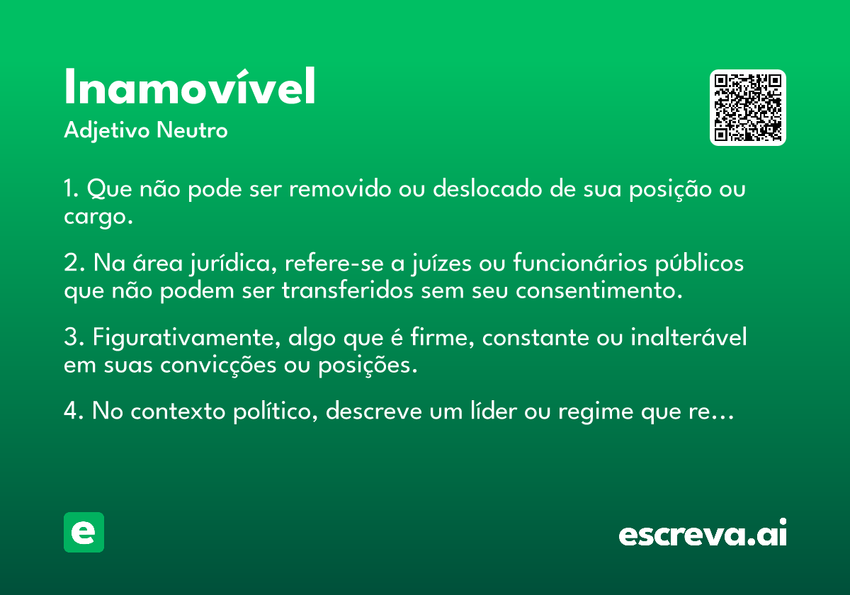 inamovível