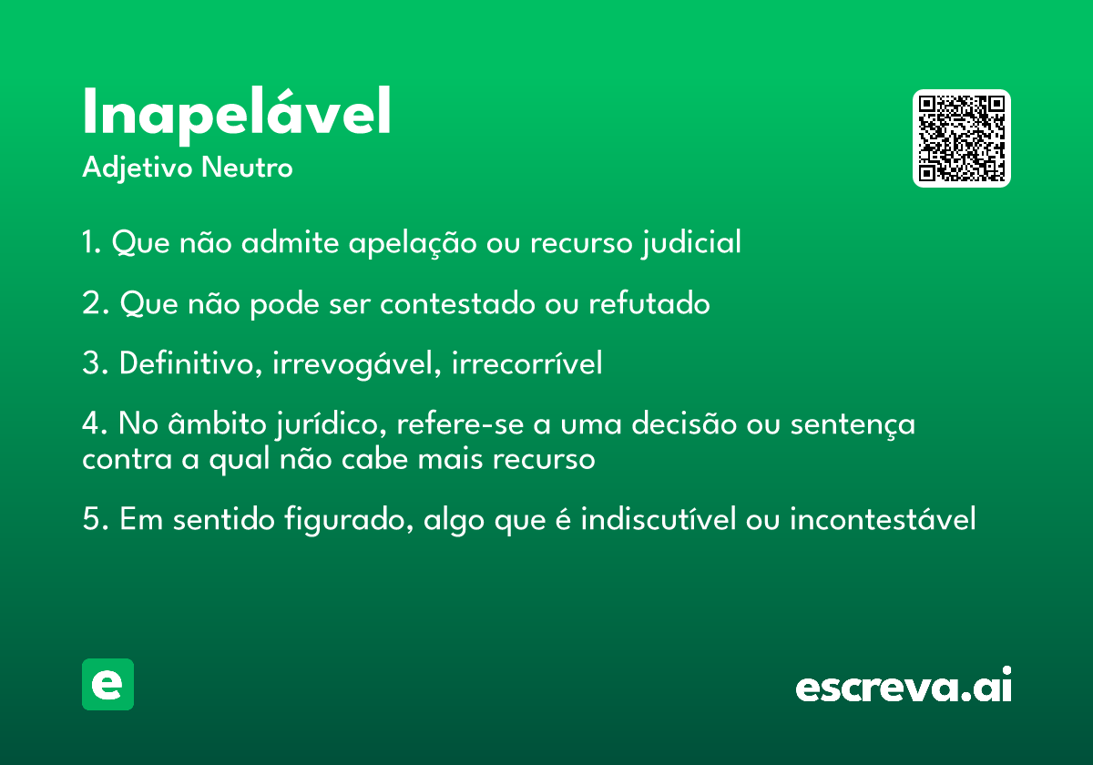 inapelável