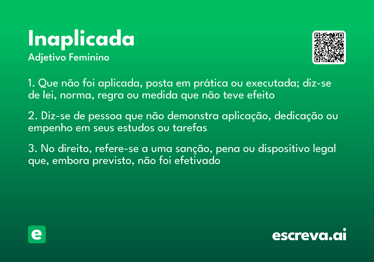 inaplicada