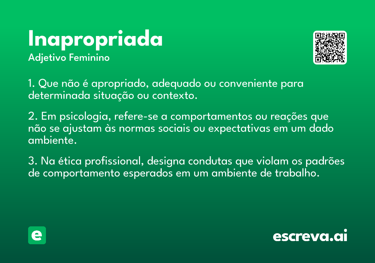 inapropriada