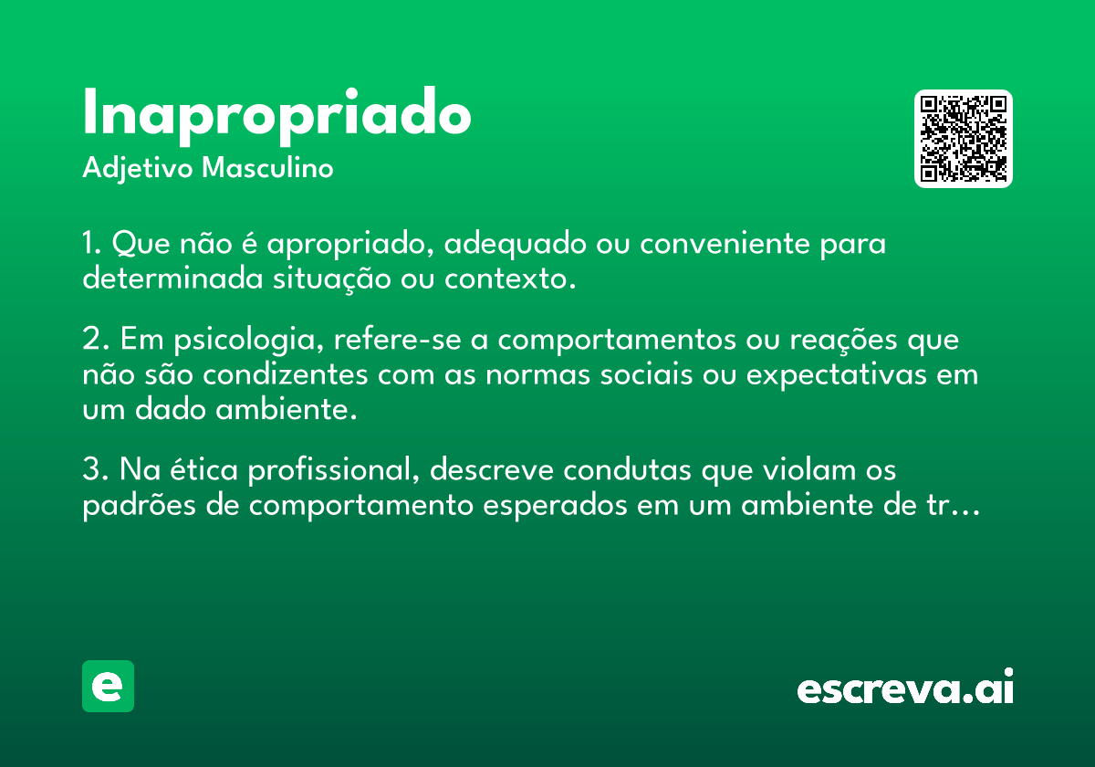 inapropriado