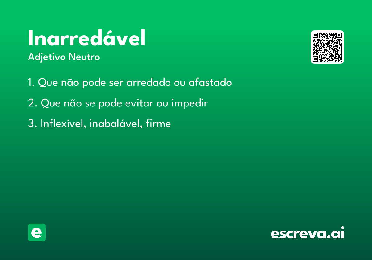 inarredável