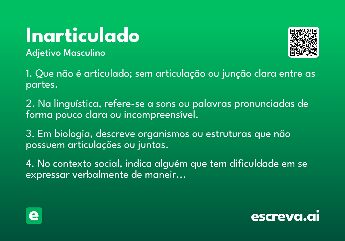 inarticulado