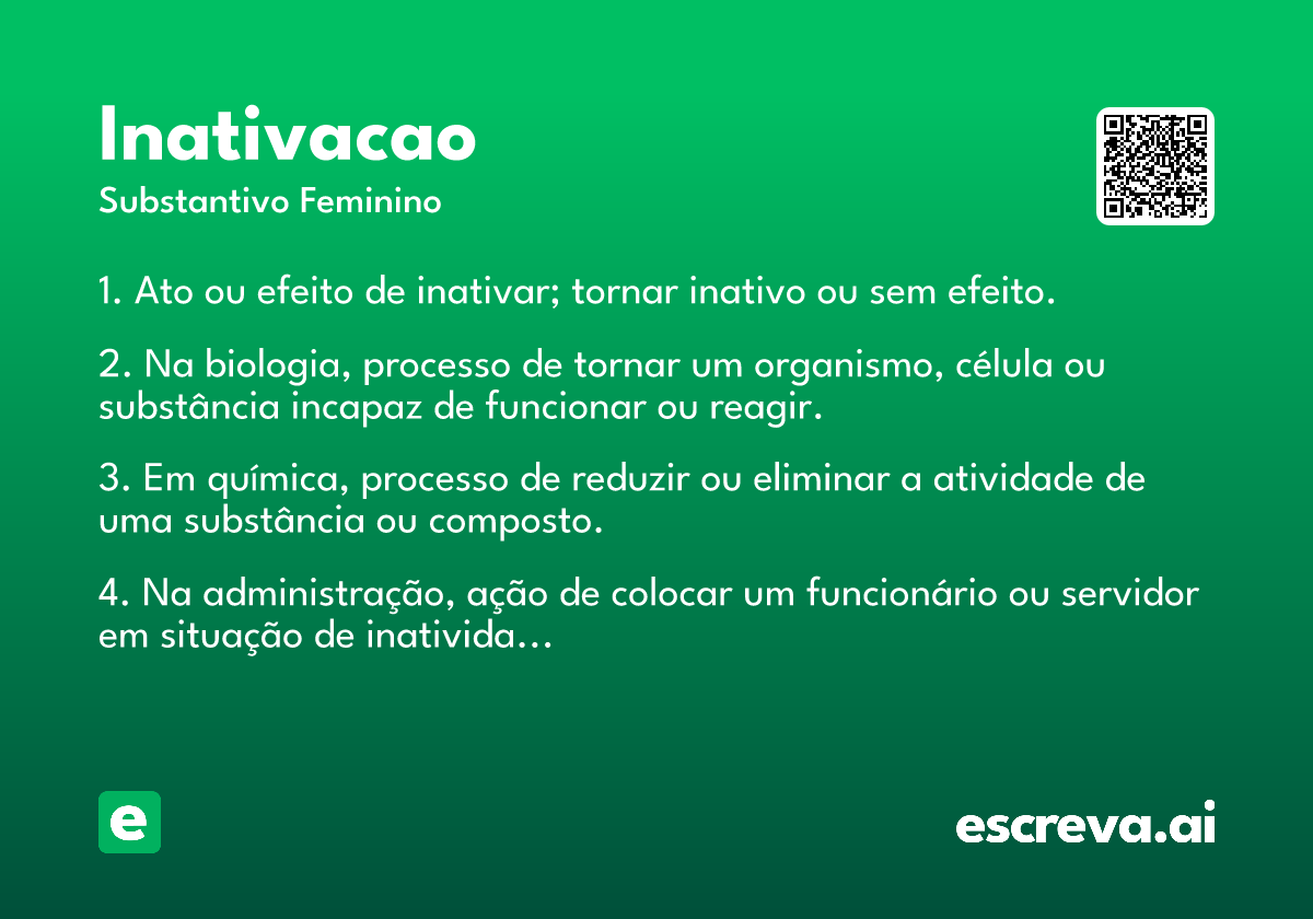 inativacao