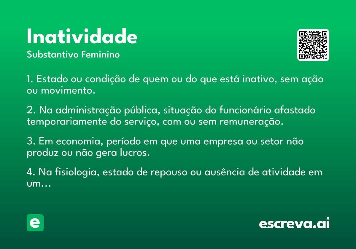 inatividade