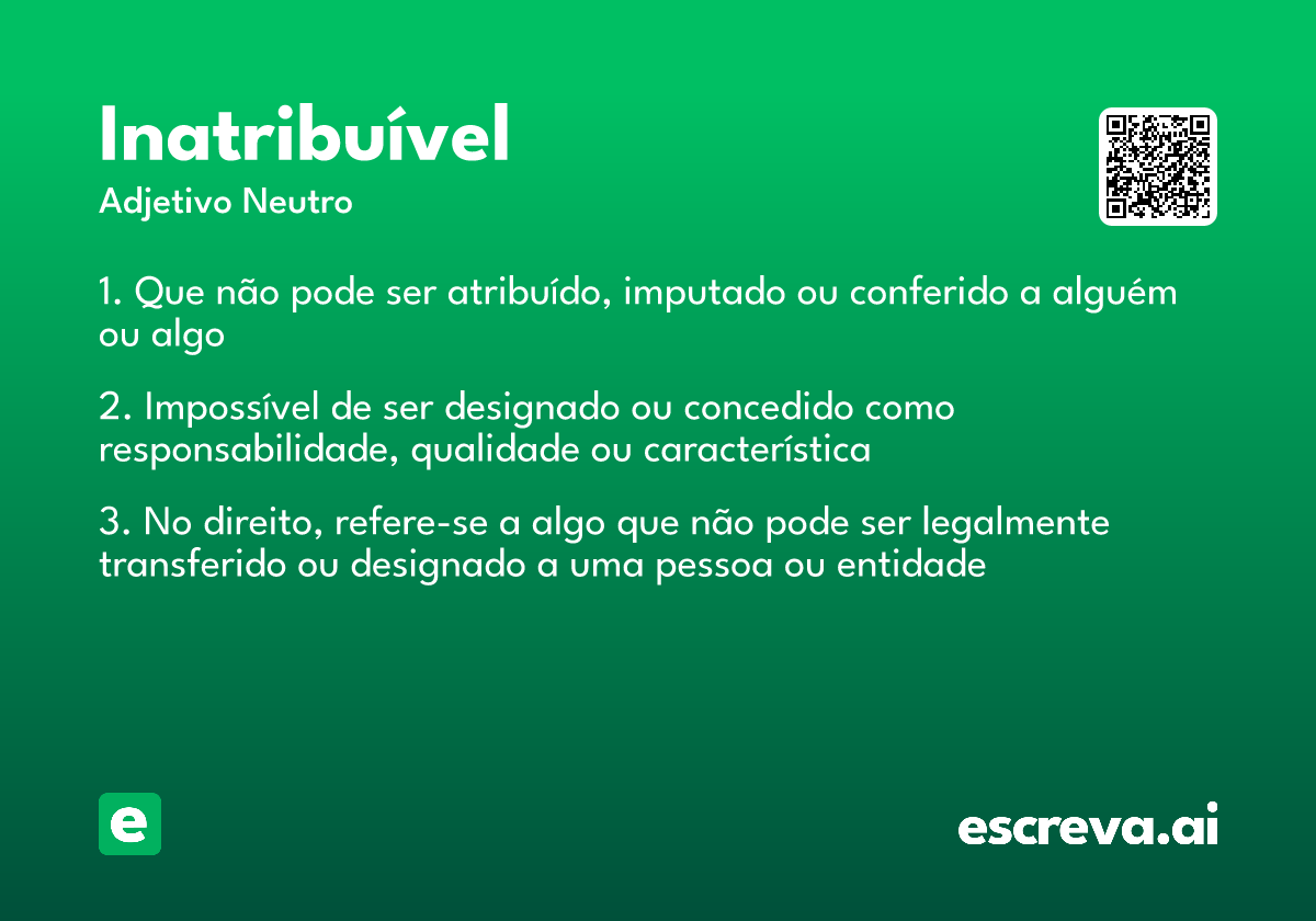 inatribuível
