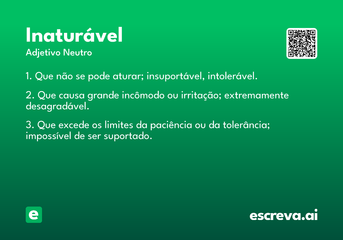 inaturável