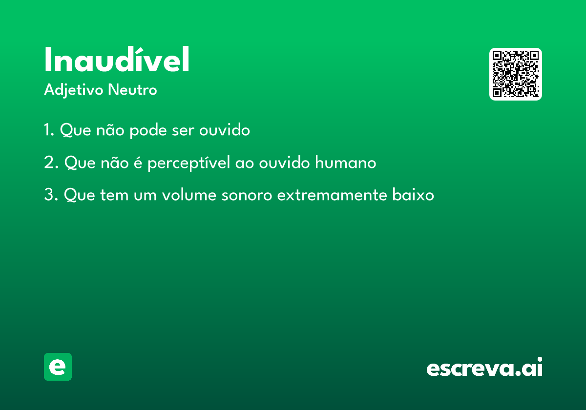 inaudível