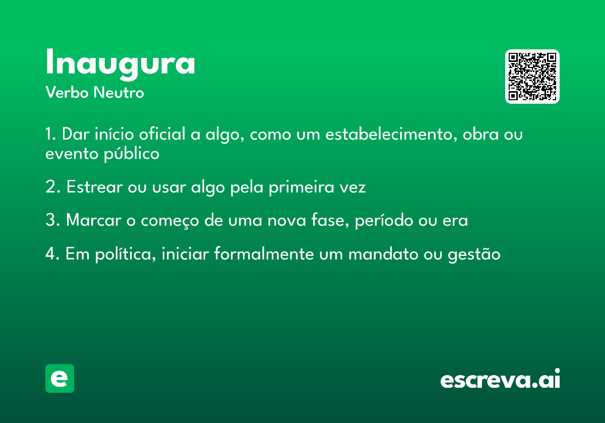 inaugura