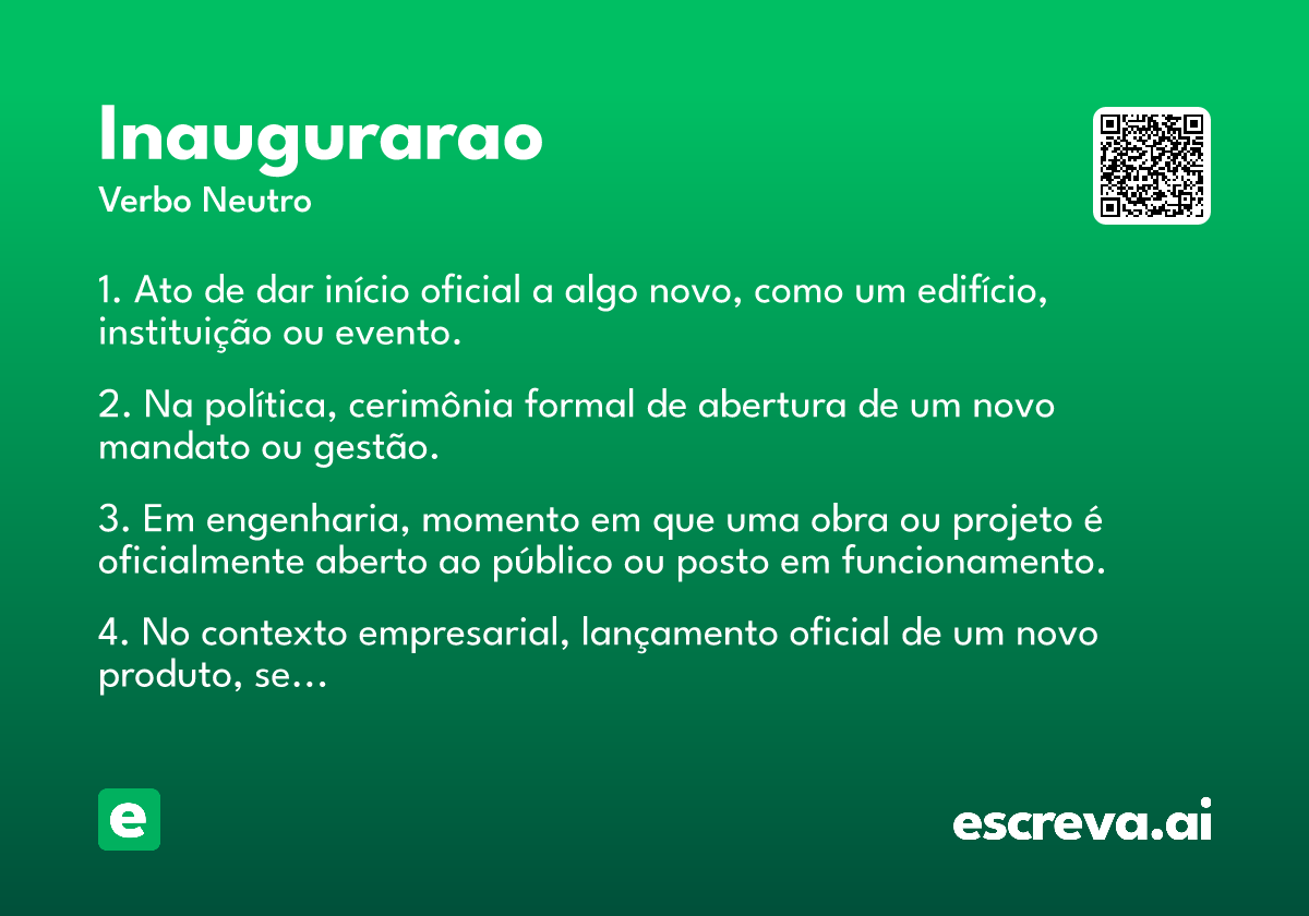 inaugurarao