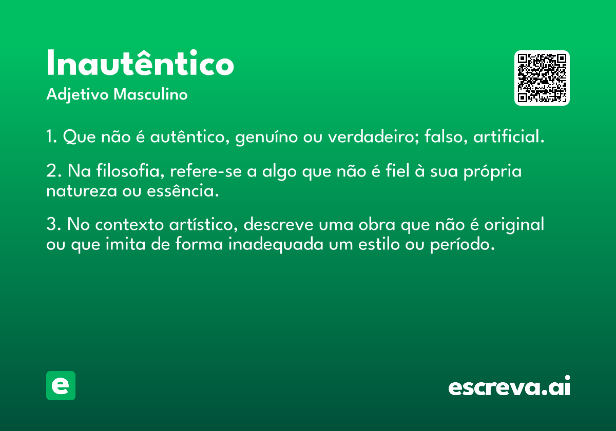 inautêntico