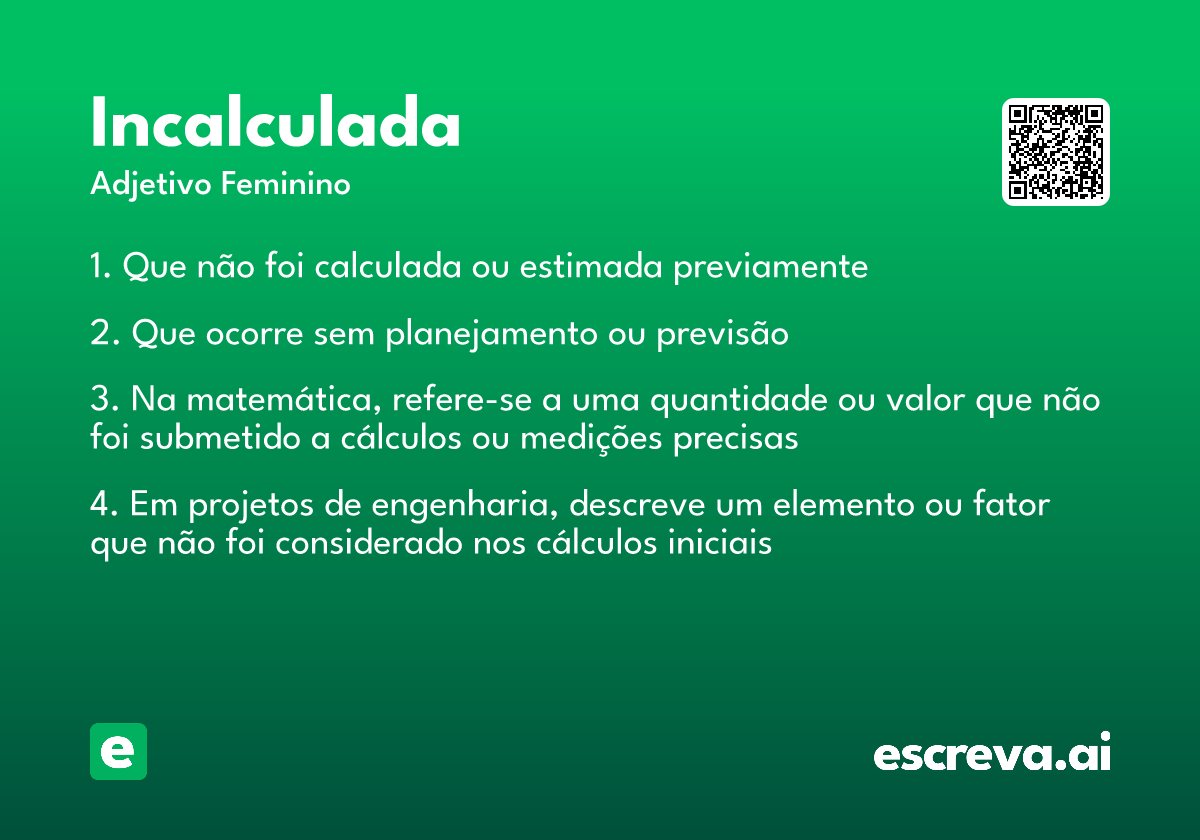 incalculada