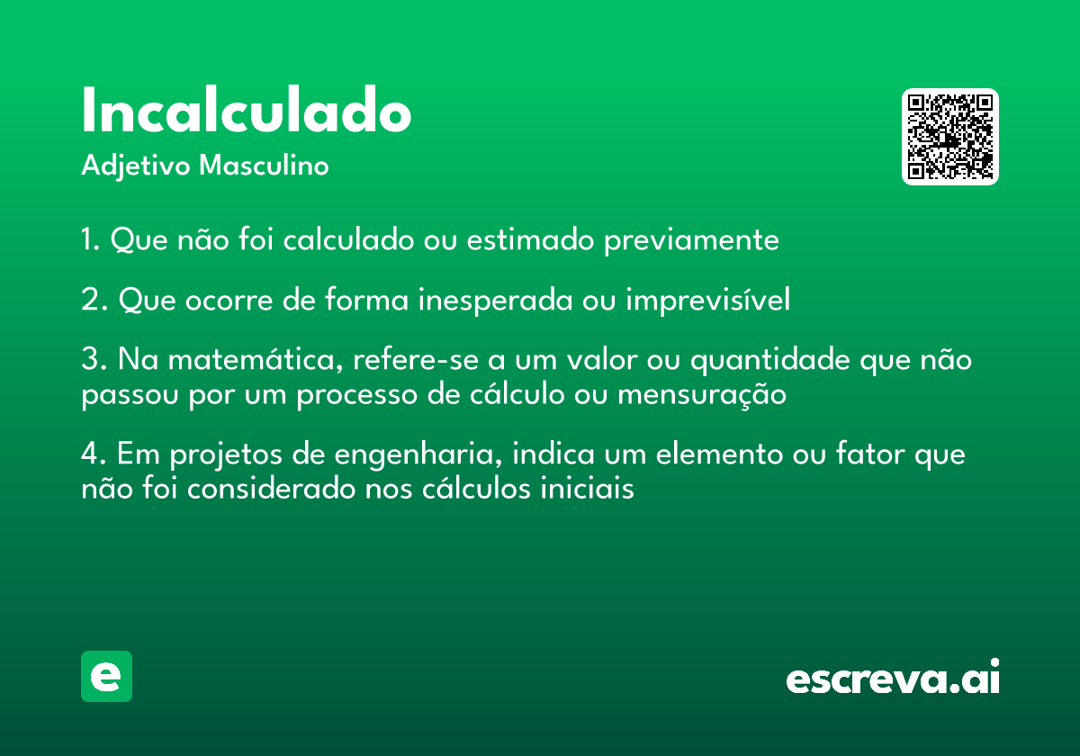 incalculado