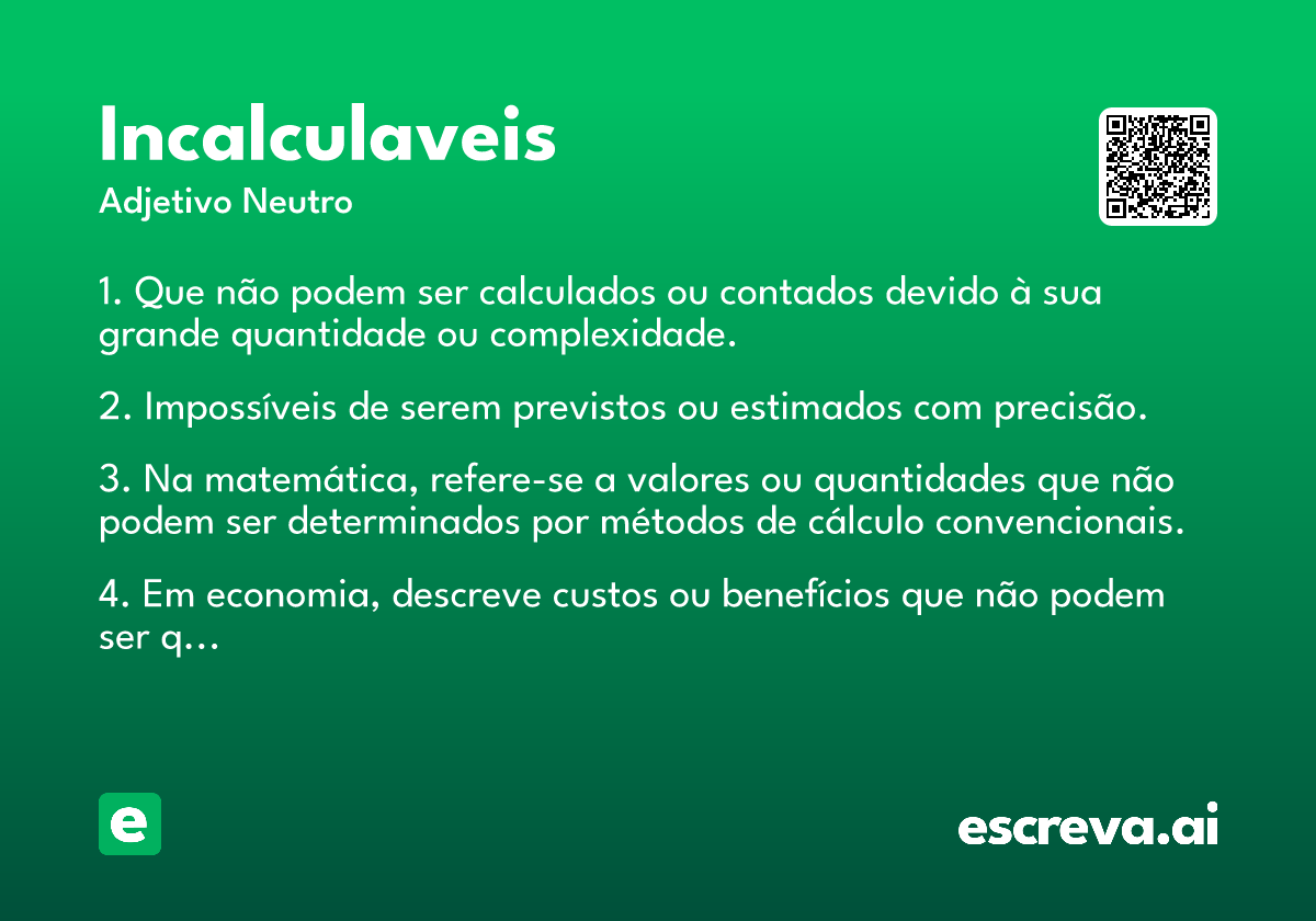 incalculaveis