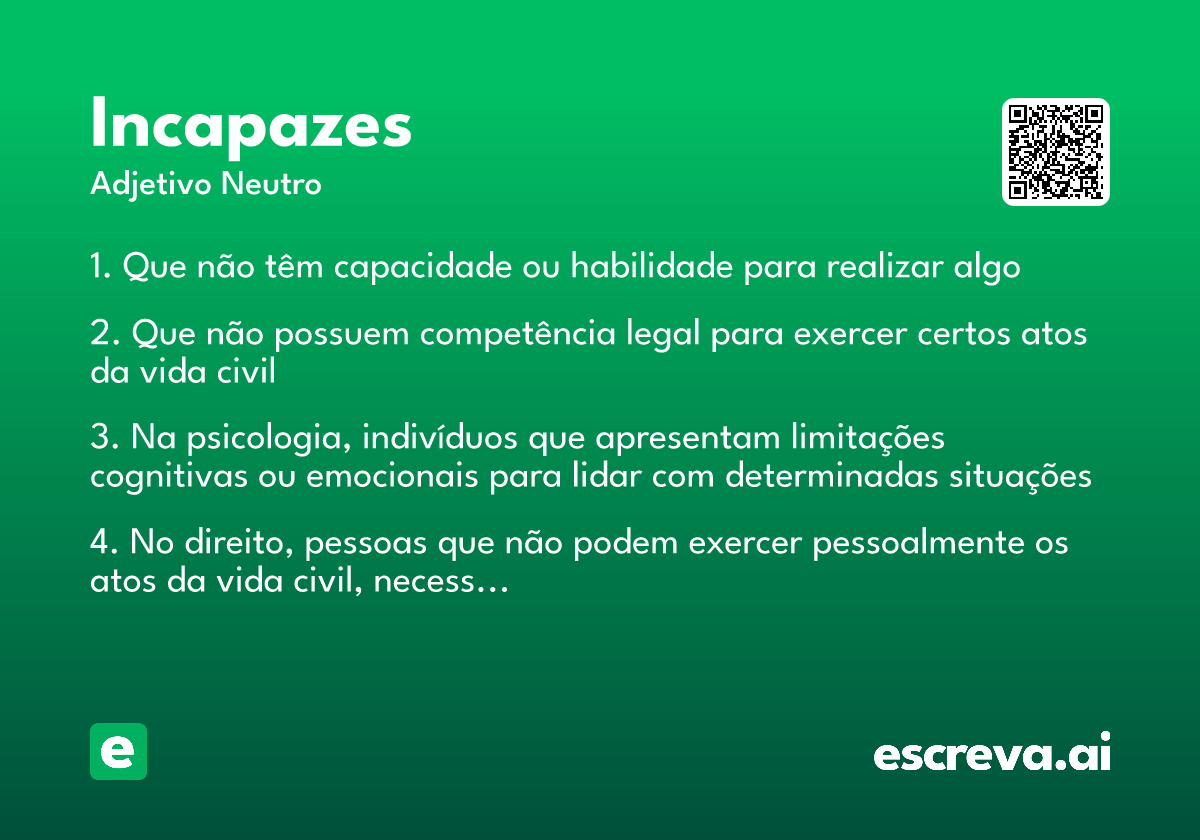 incapazes