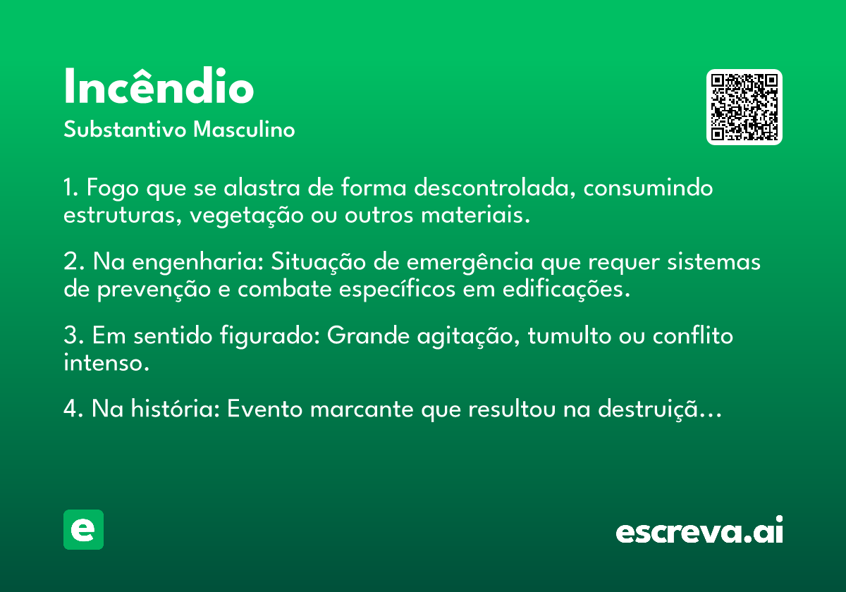 incêndio