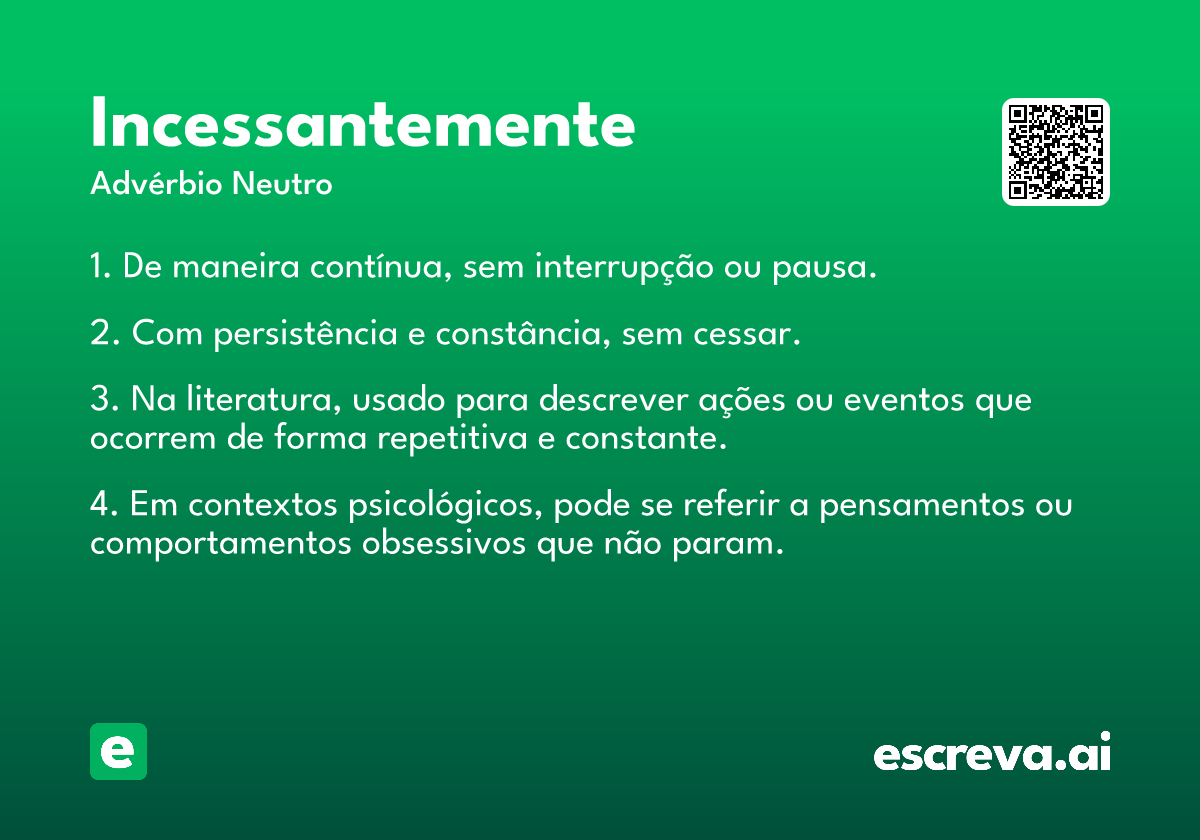 incessantemente