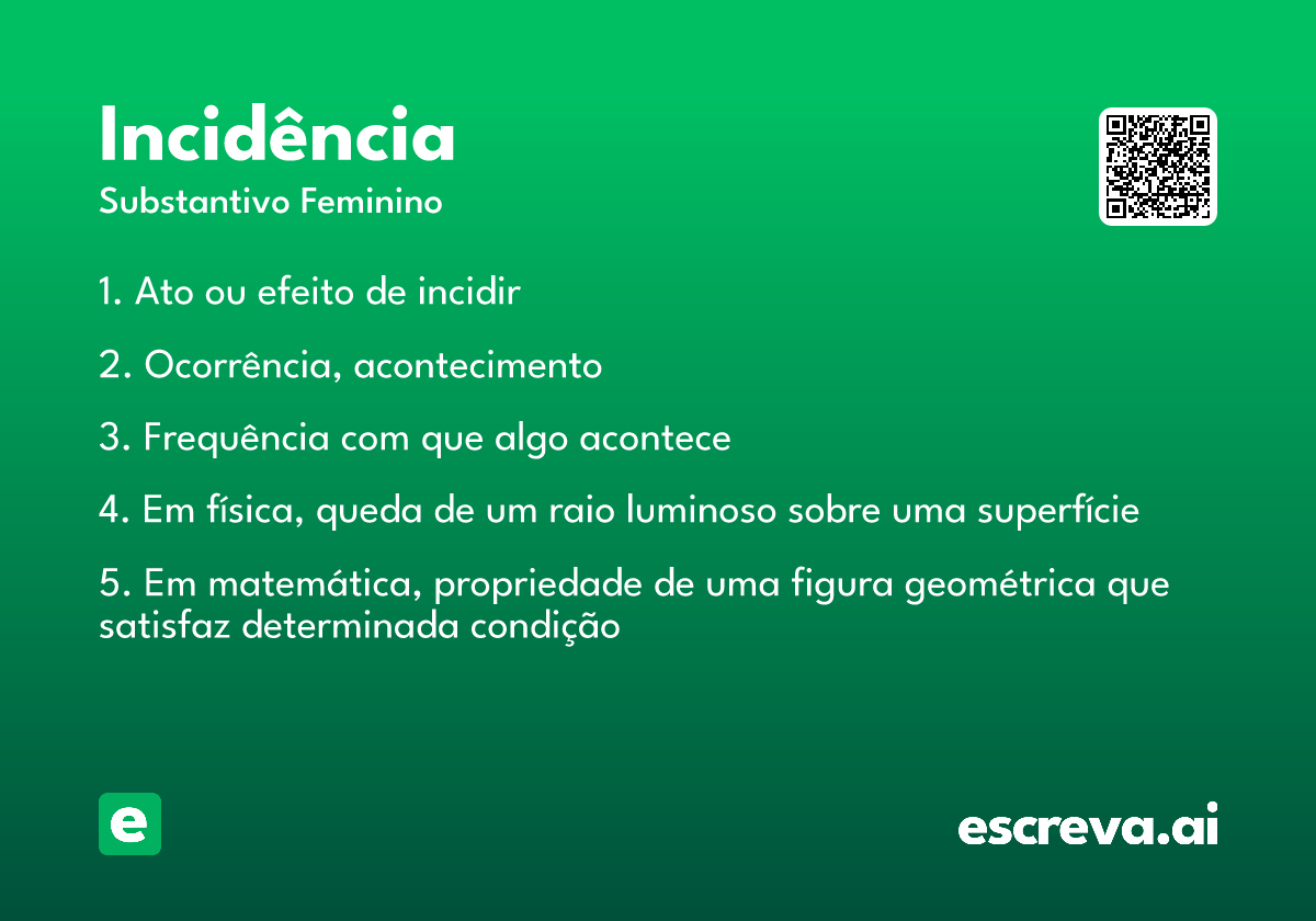 incidência