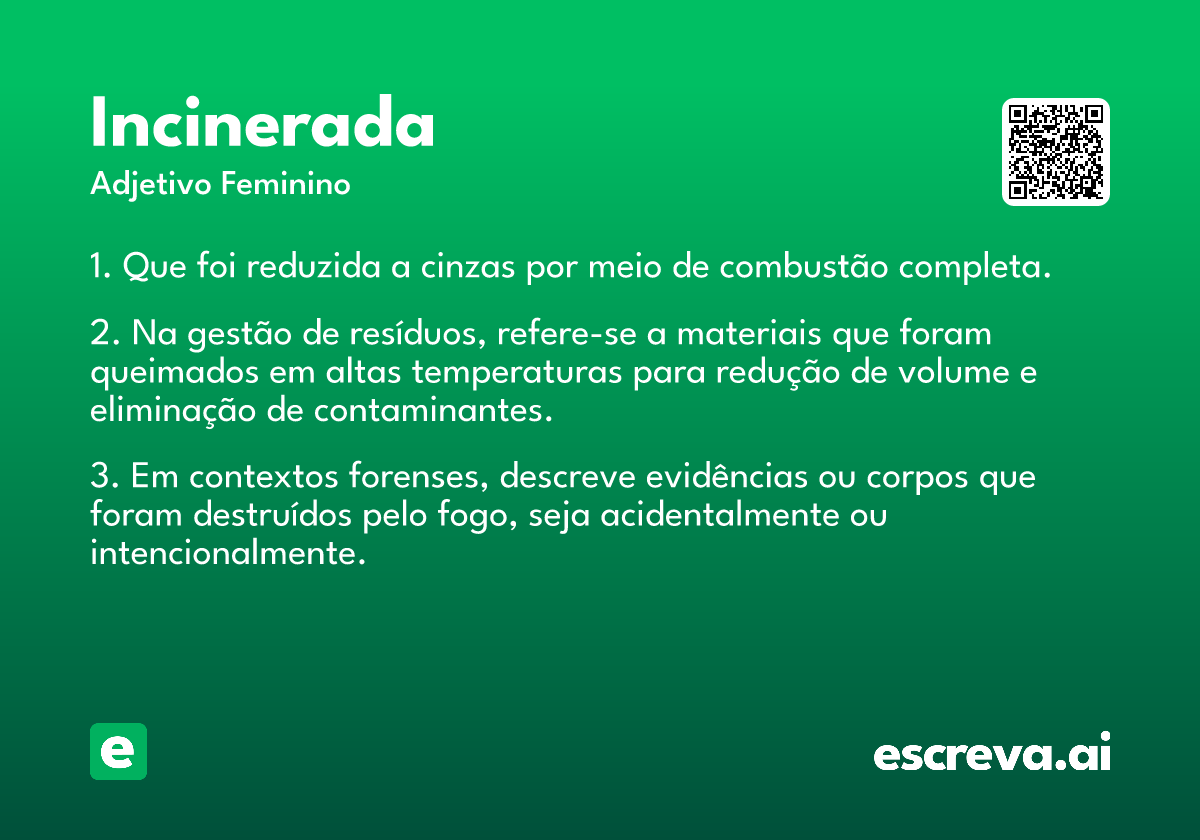 incinerada