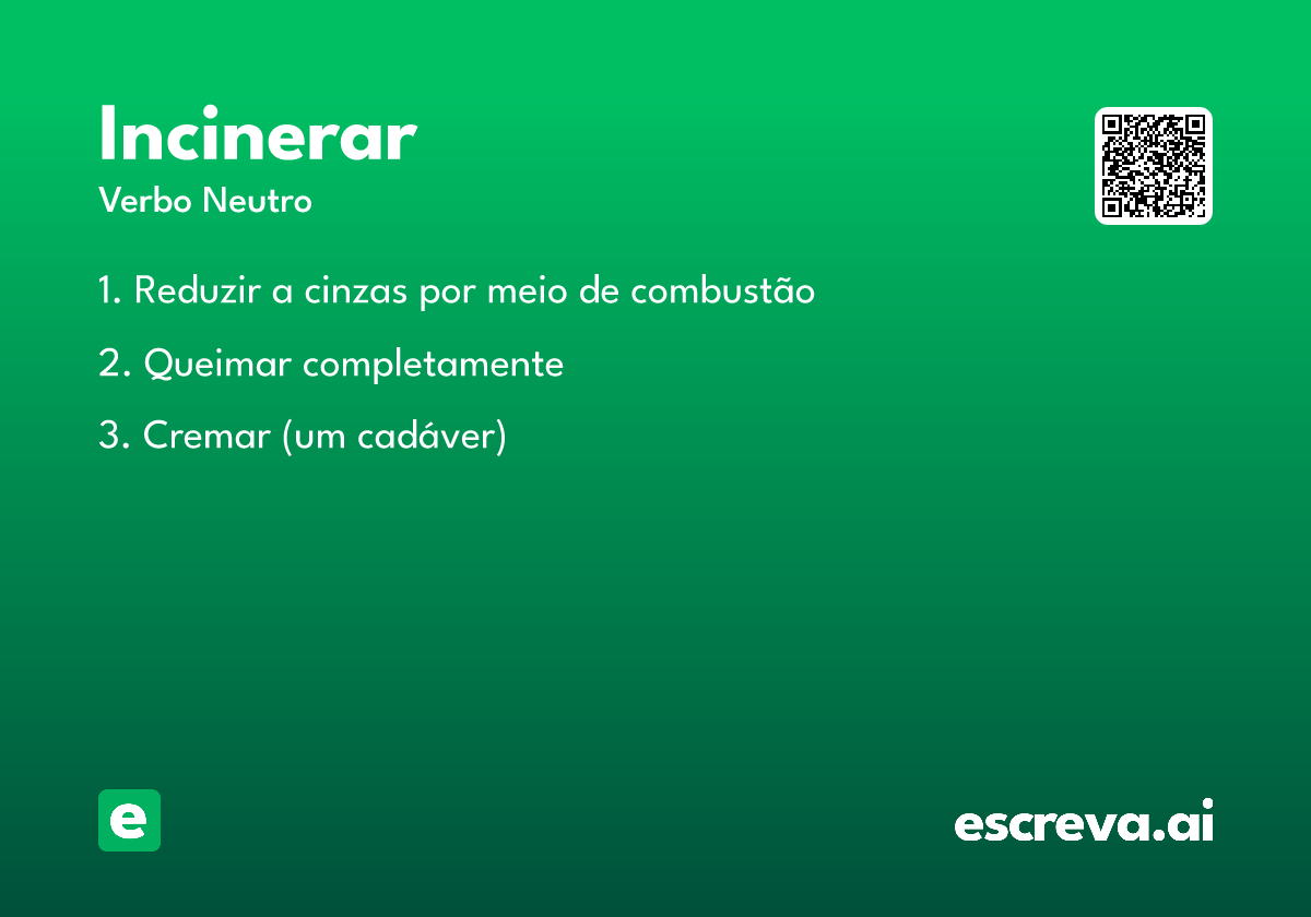 incinerar