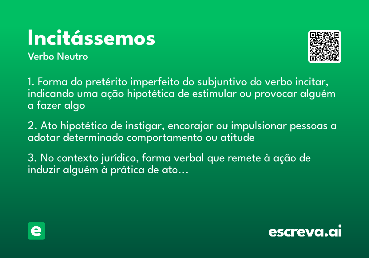 incitássemos