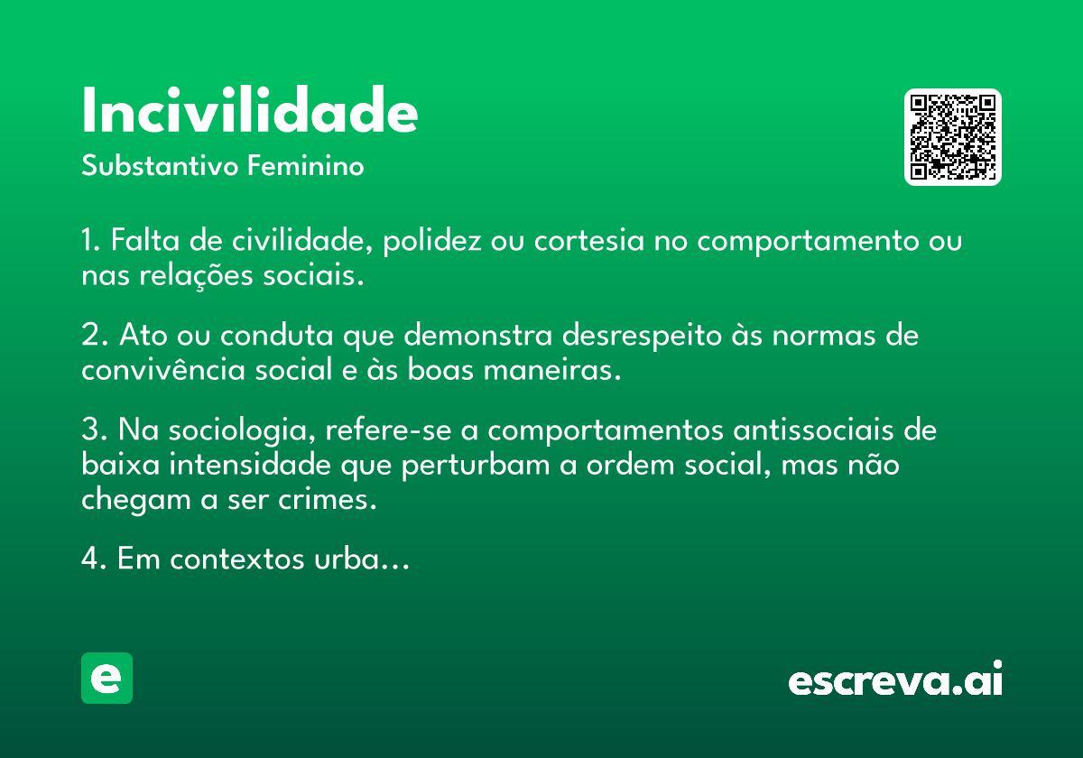 incivilidade